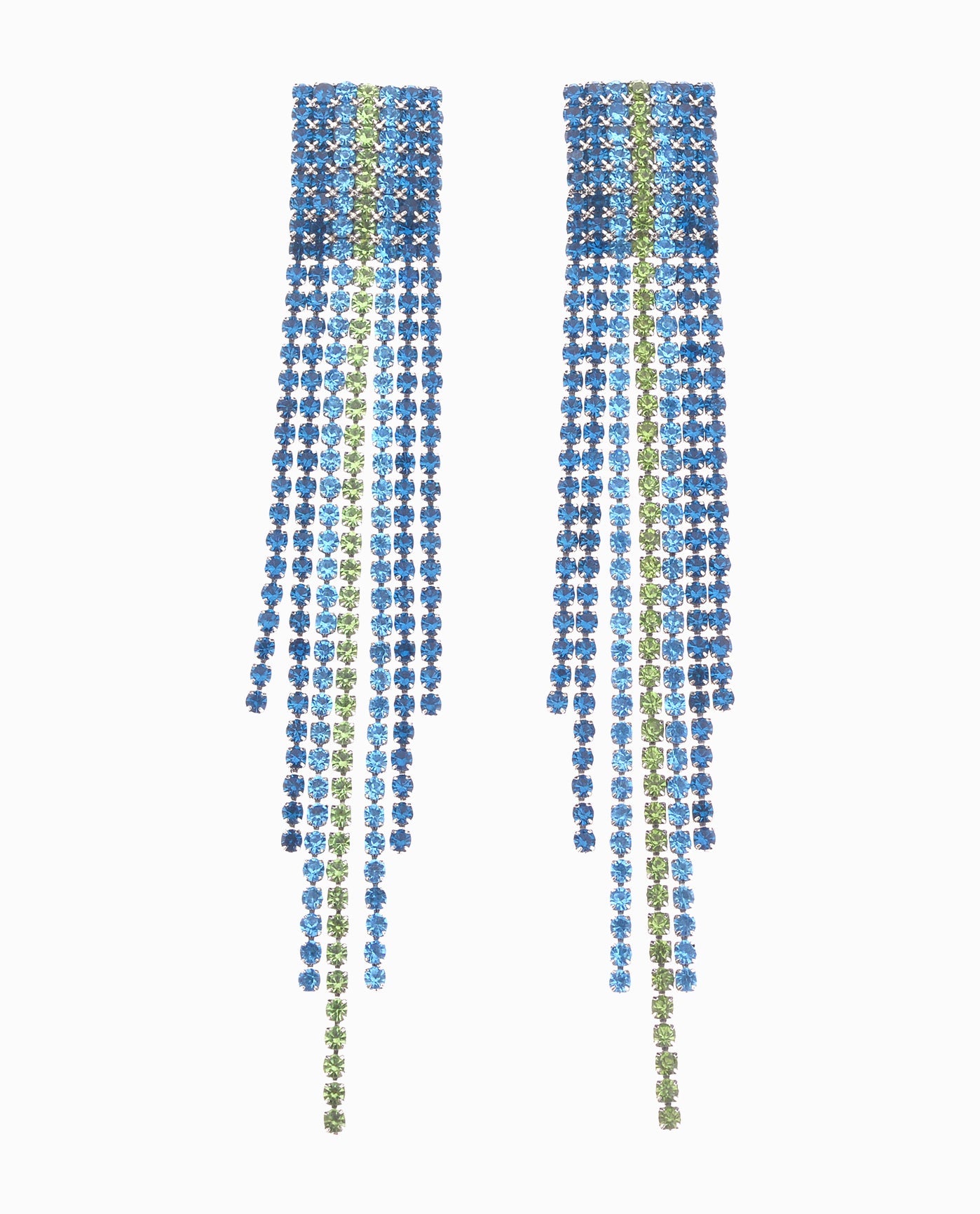 Women s Nicole Miller Designer Fringe Linear Drop Earrings