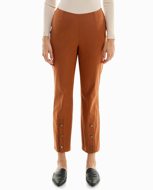FRONT OF BONNIE STRETCH PULL ON PANT | Mocha Bisque