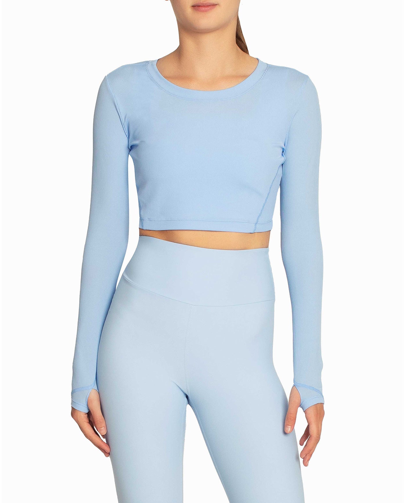FRONT OF CROPPED ACTIVE LONG SLEEVE TOP | WINDSURFER