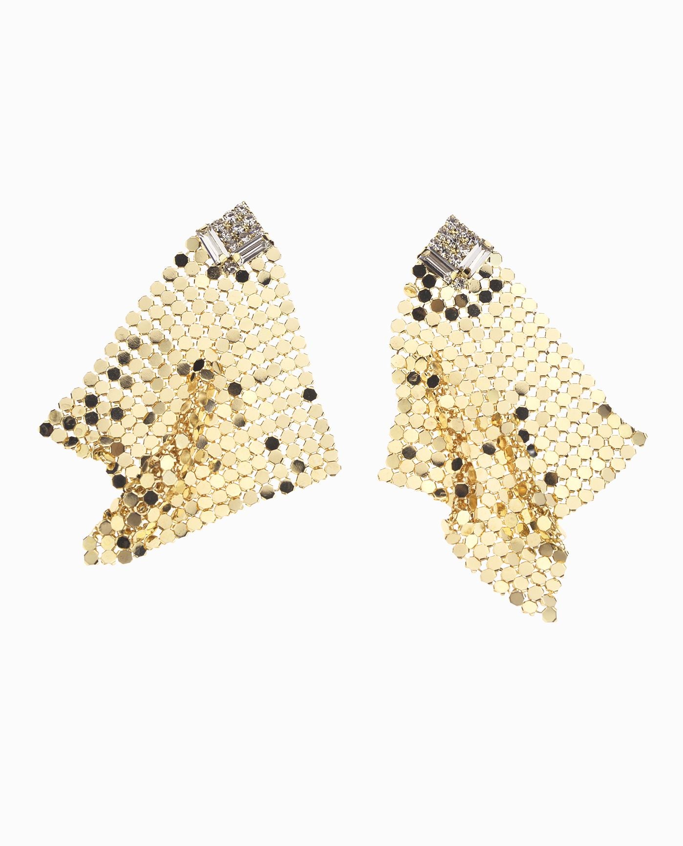 CHAINMAIL DROP EARRING | Gold