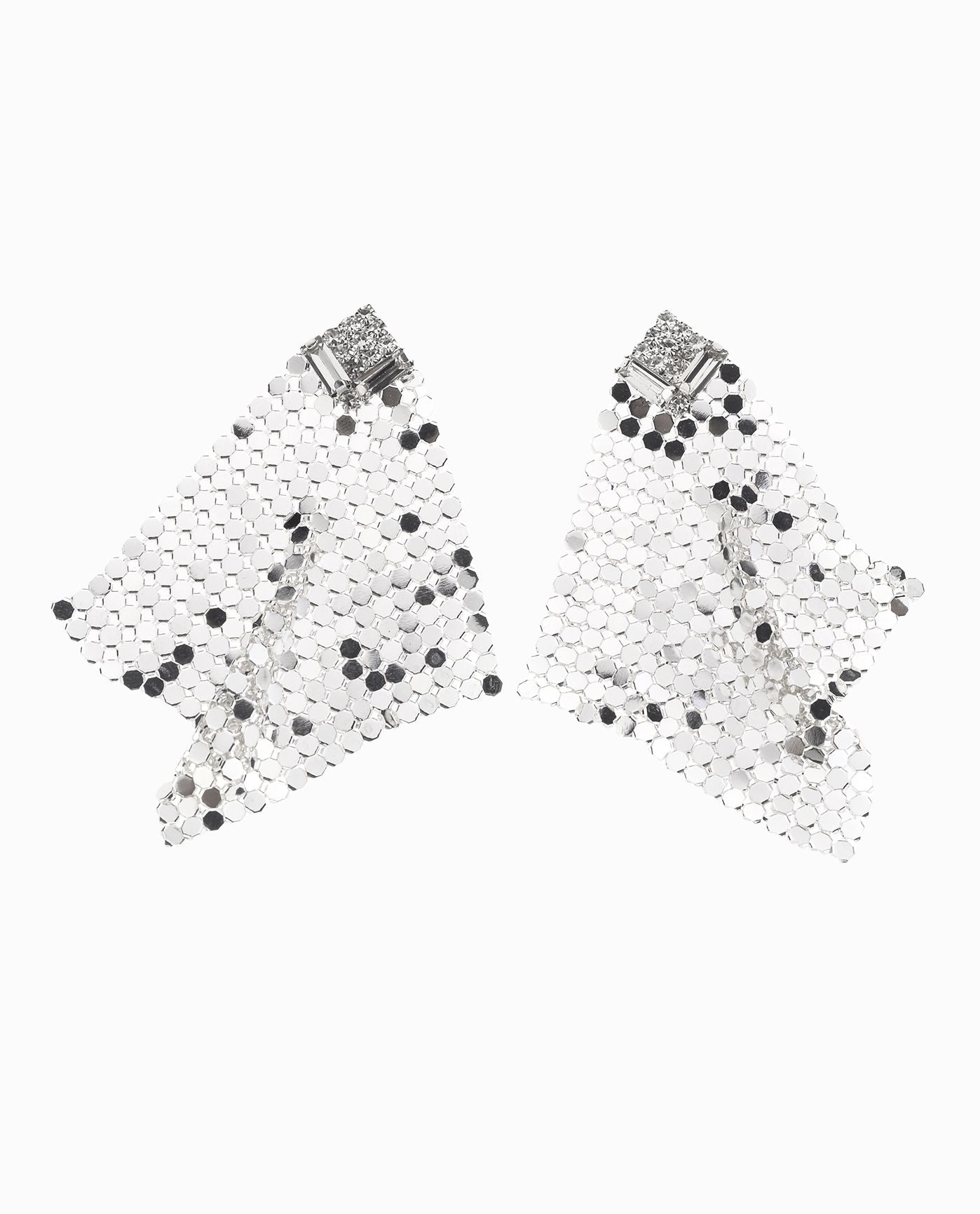 CHAINMAIL DROP EARRING | Silver