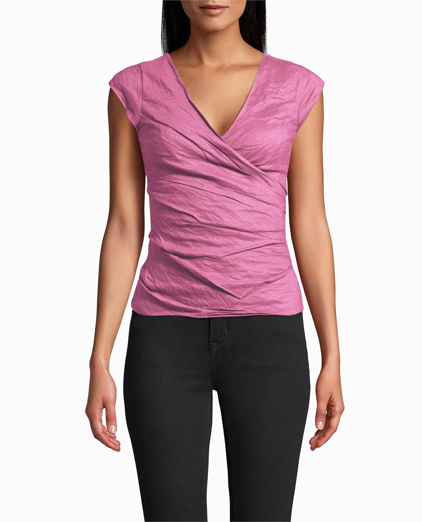 FRONT OF COTTON METAL LOGAN TOP | MULBERRY