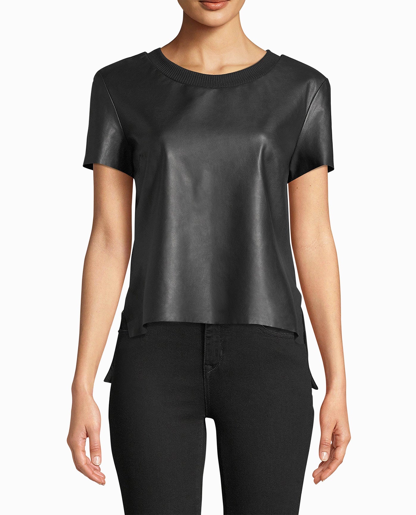 Women's Leather T-Shirt – Nicole Miller