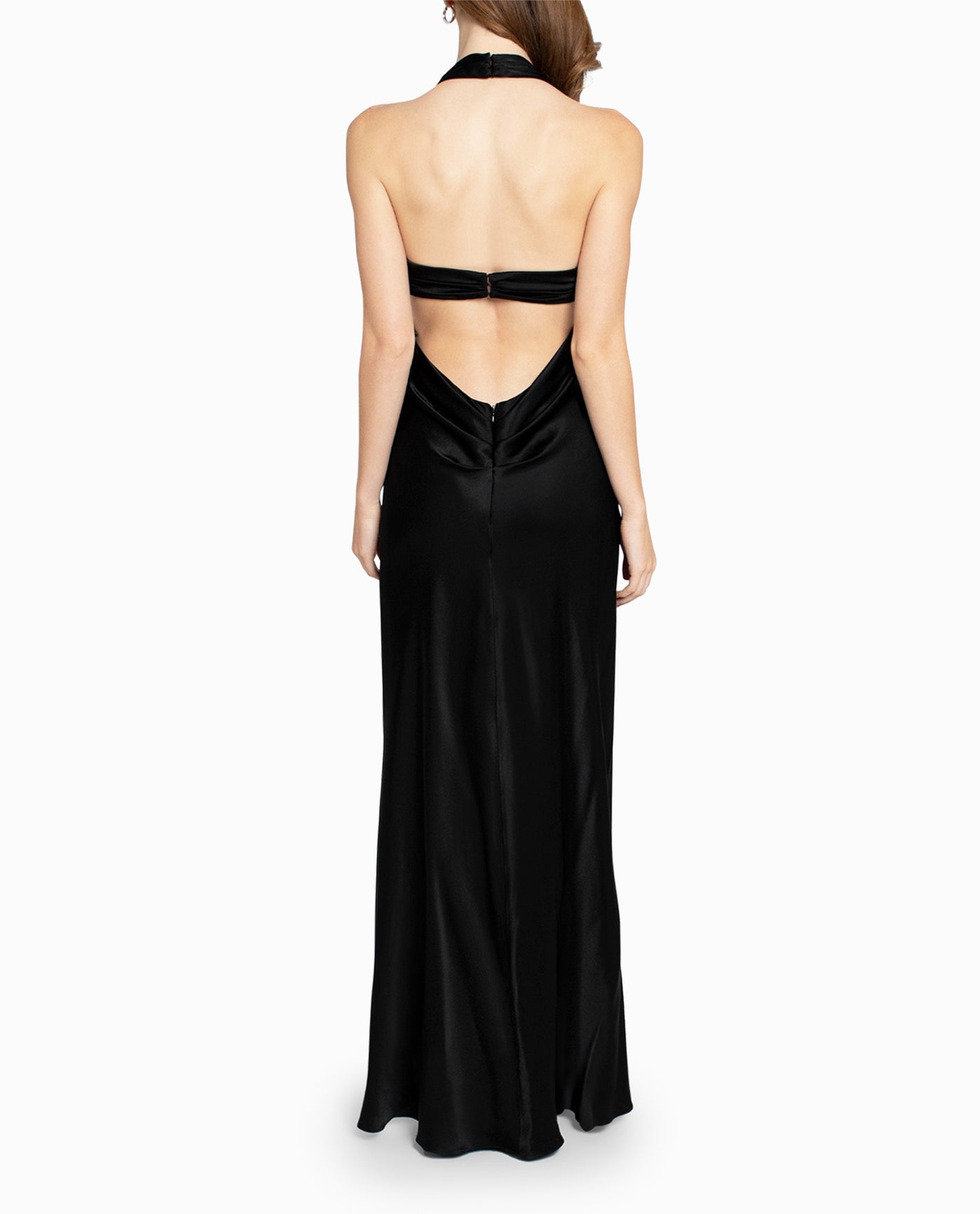 BACK OF CUT OUT GOWN | BLACK