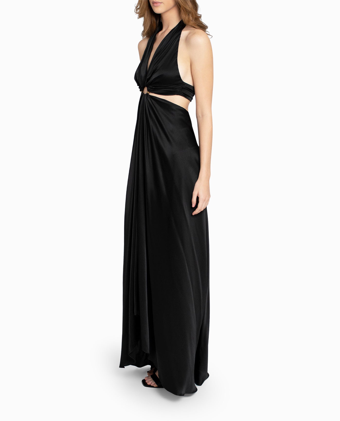 SIDE OF CUT OUT GOWN | BLACK