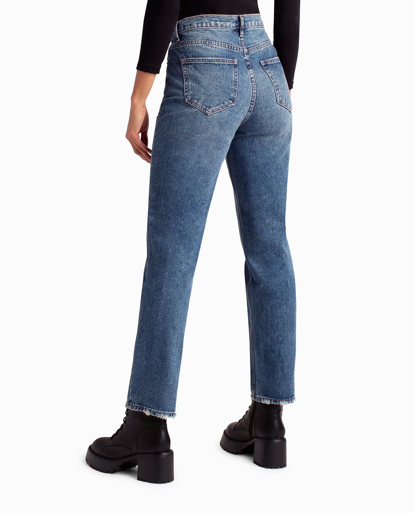 High Rise 90's Straight Judy Blue Jeans in Dark Wash – happily ever co