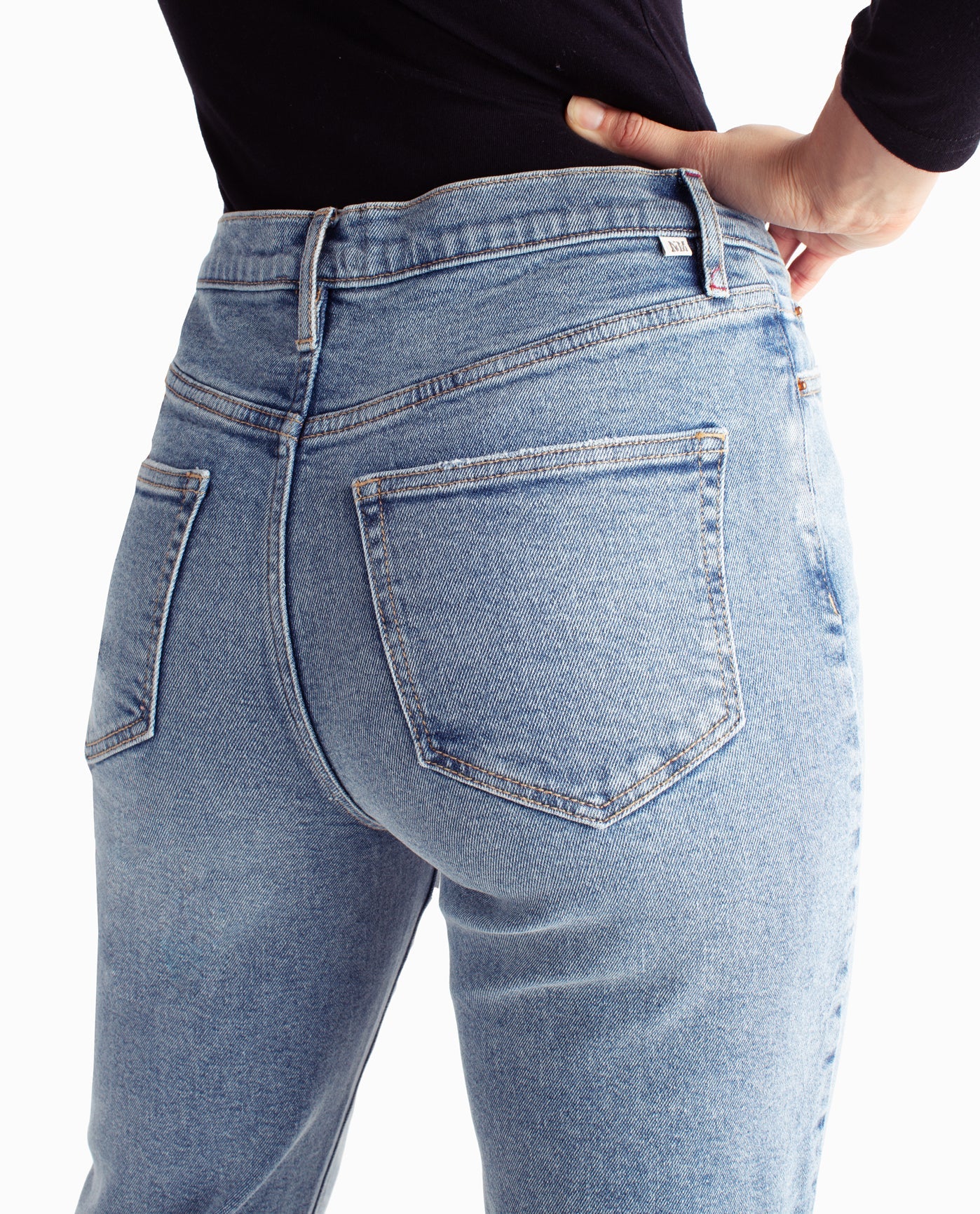 Women's Nicole Miller Designer Glisten High Rise Flared Jean