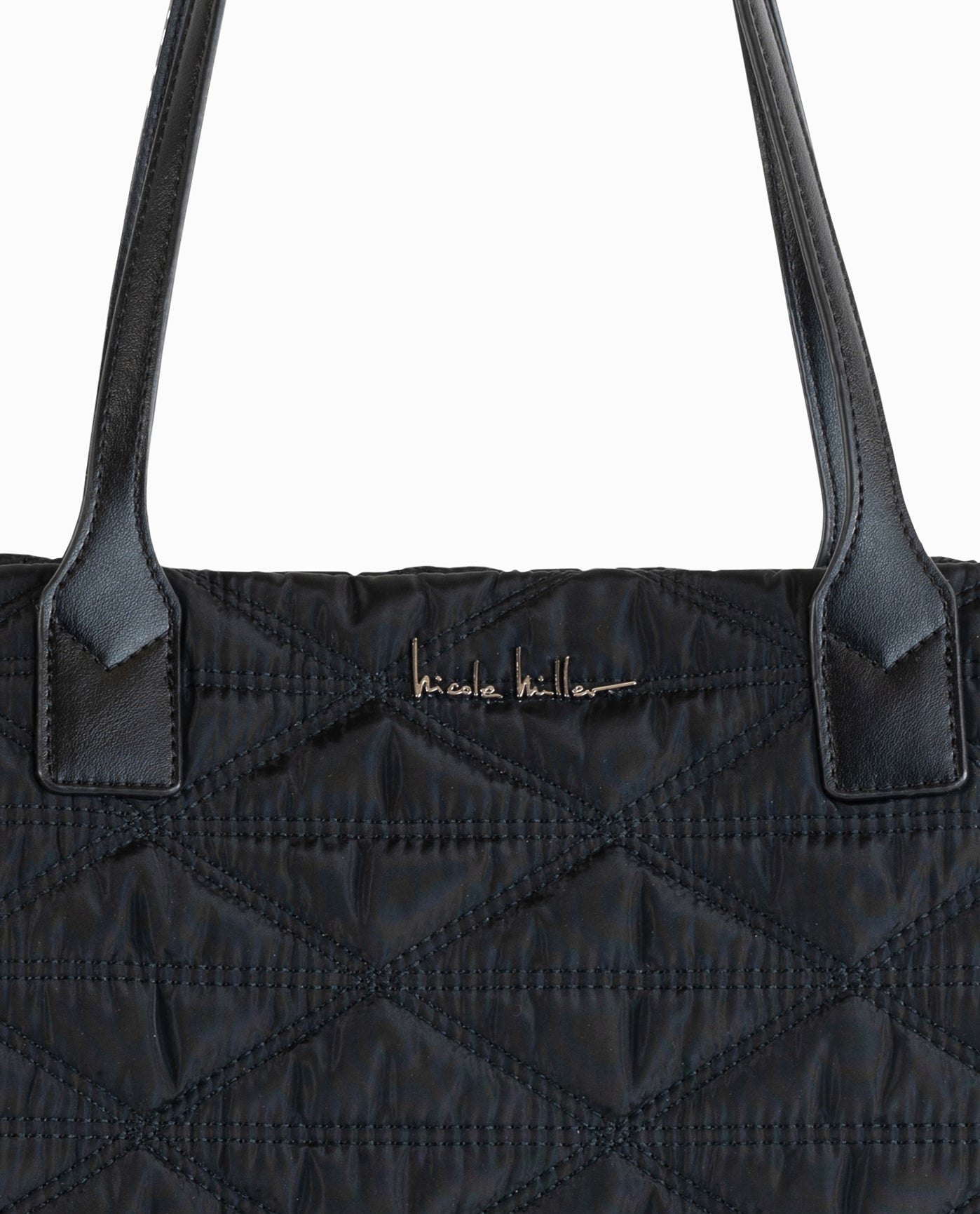 QUILTED NYLON TOTE BAG