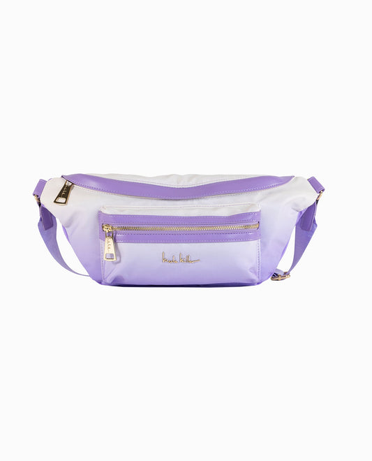 NYLON SLING CROSSBODY BAG | Lavender Ombre