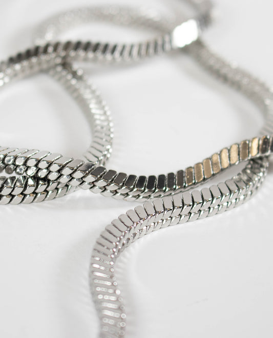 FRONT OF CHAINMAIL STRAP | Silver