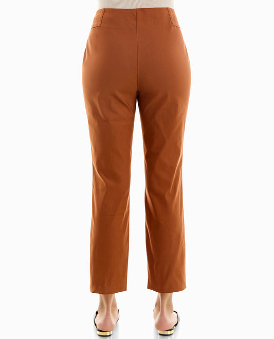 BACK OF BONNIE STRETCH PULL ON PANT | Mocha Bisque