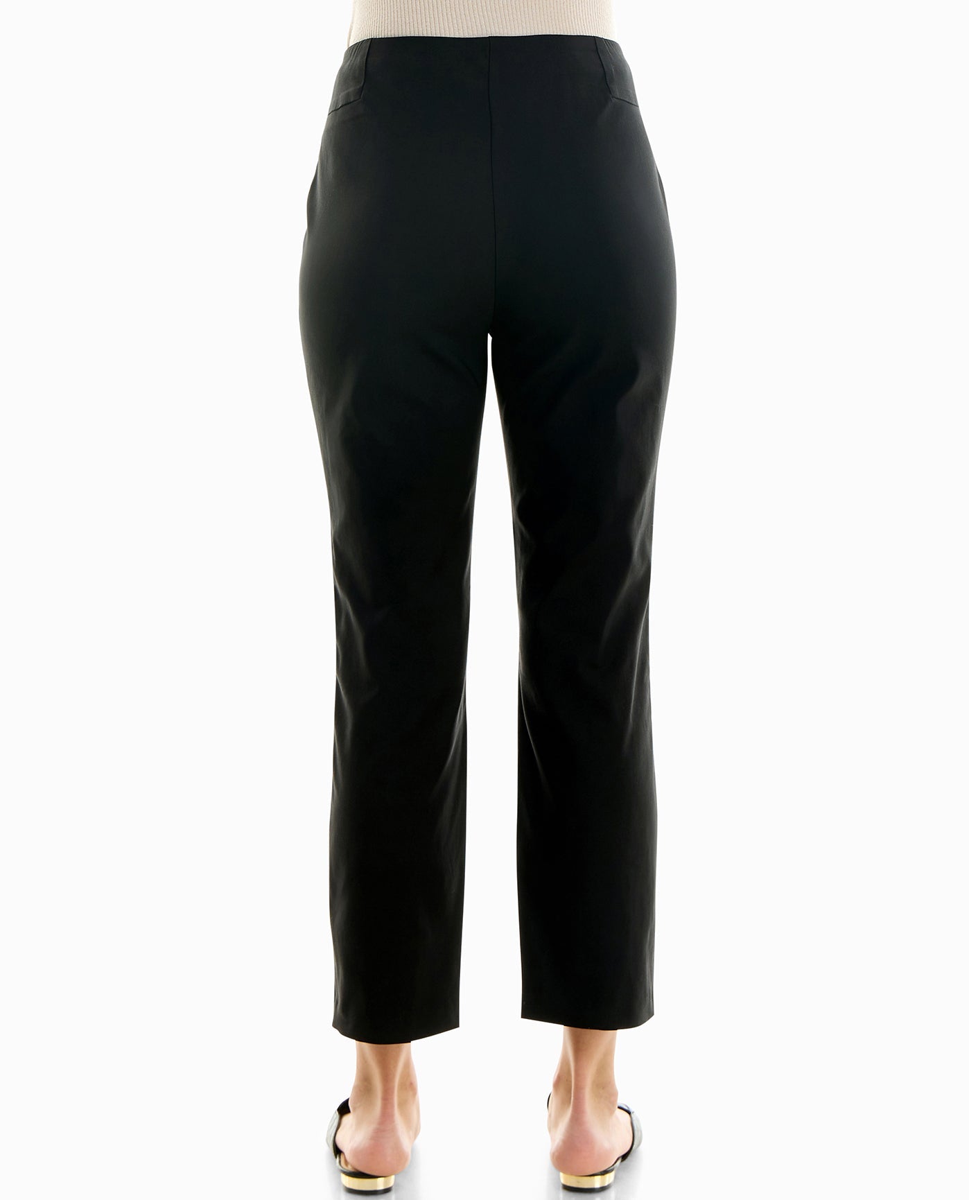 BACK OF BONNIE STRETCH PULL ON PANT | Very Black