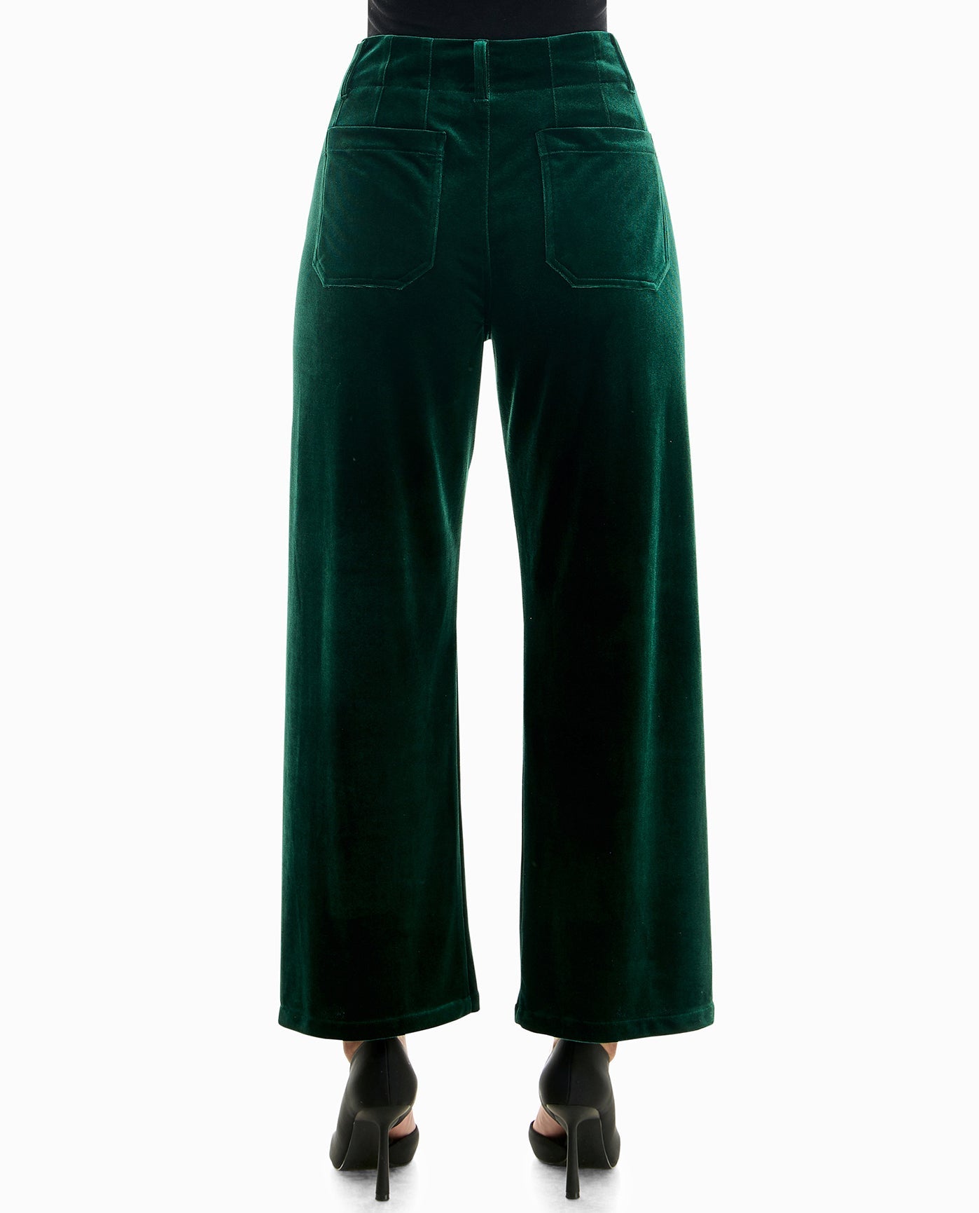 Blumarine Slim-leg Velvet Cargo Trousers | Olive | 14 | MILANSTYLE.COM