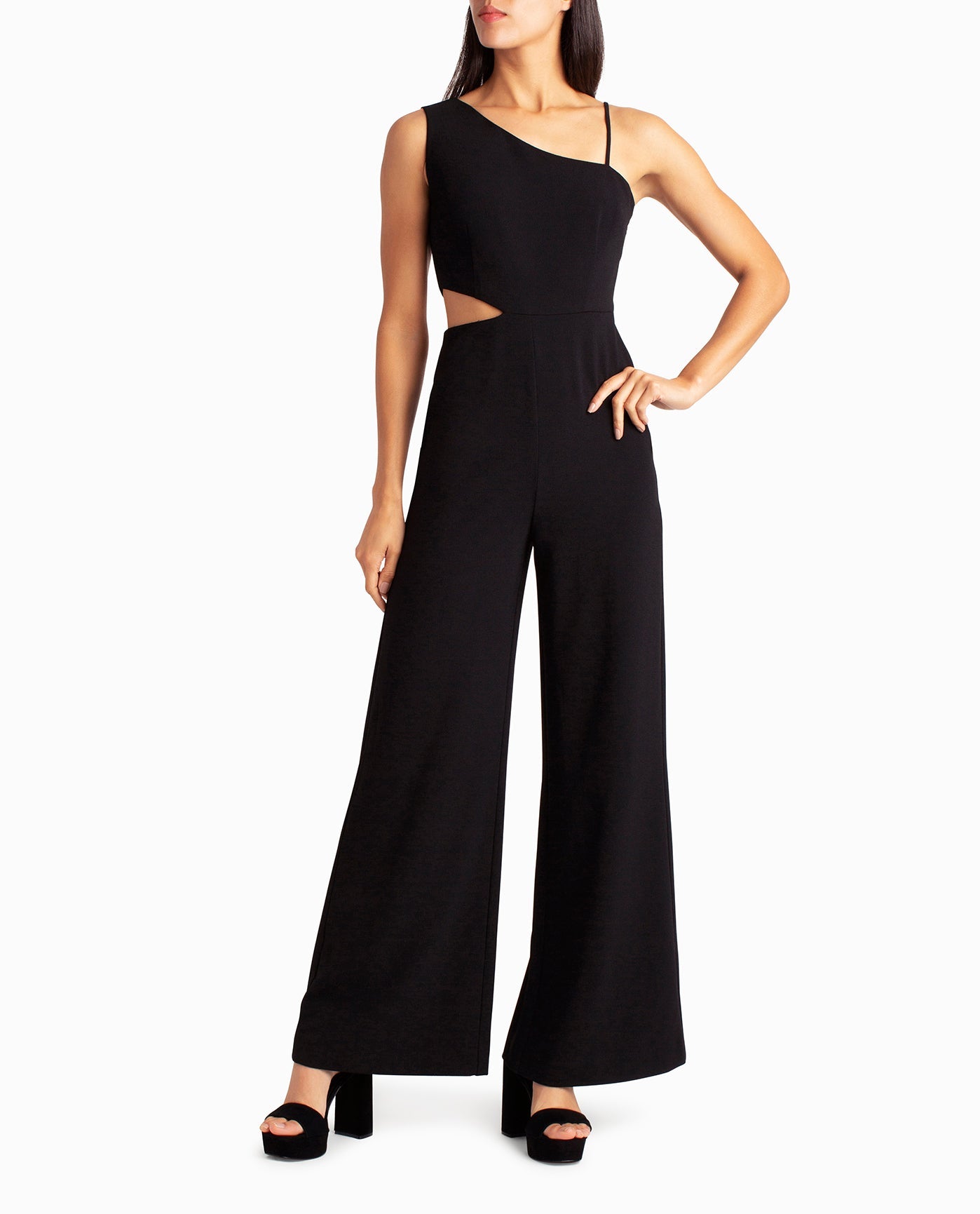 One Shoulder Jumpsuit by Adrianna Papell | Look Again