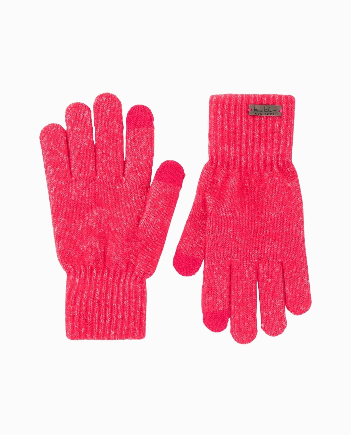 GLOVES OF BEANIE AND TECH GLOVE SET | Sangria