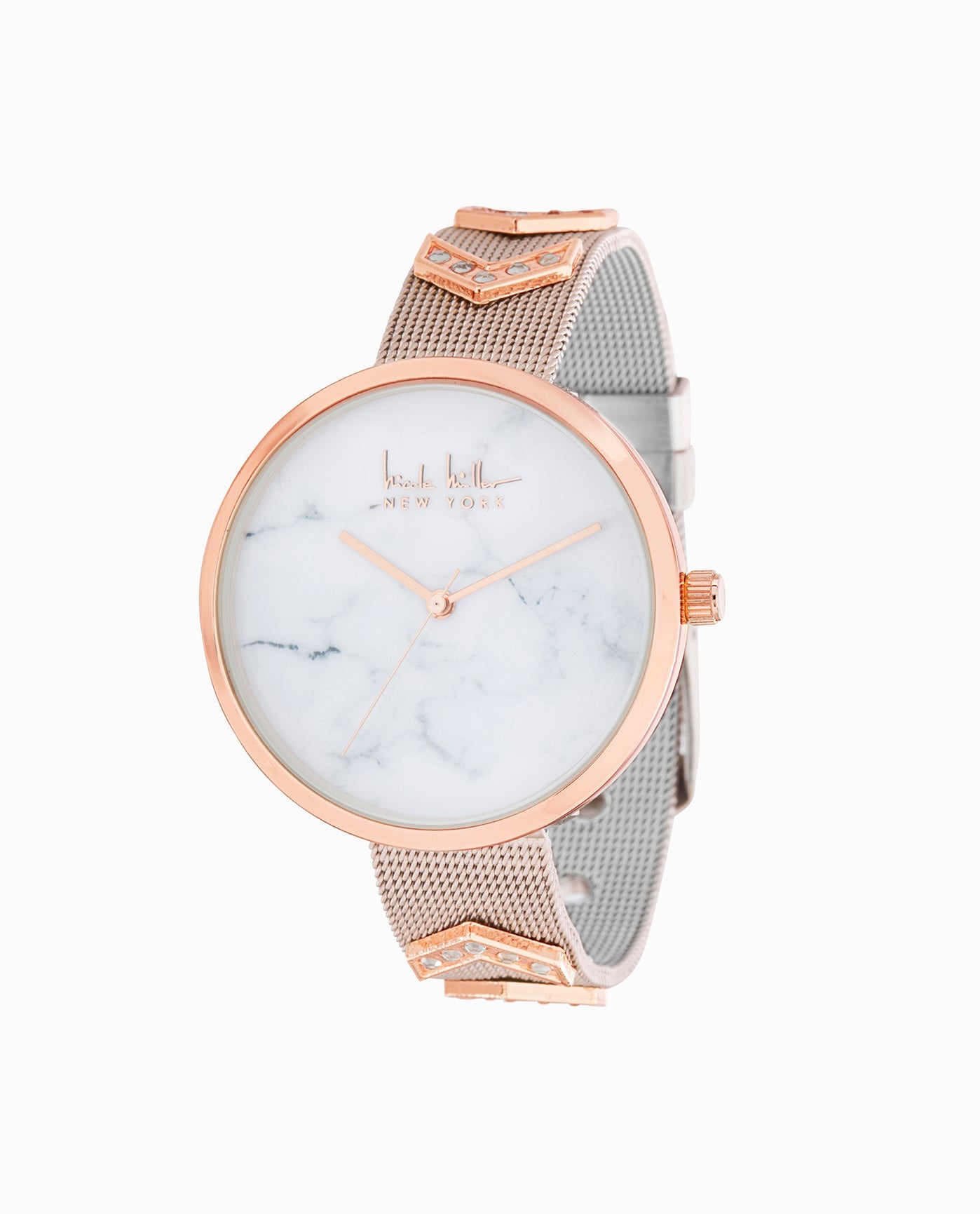 FRONT OF ROSE GOLD TONE STAINLESS STEEL STRAP WATCH, 36mm | Rose Gold