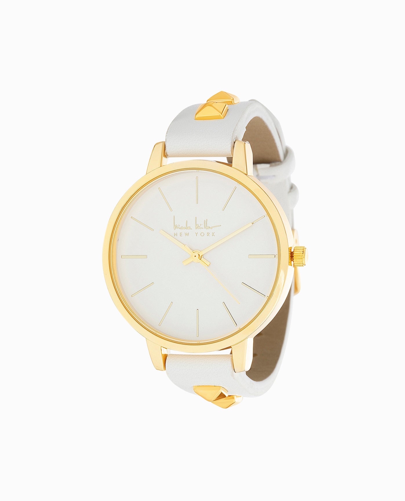 GOLD TONE STRAP WATCH, 38MM